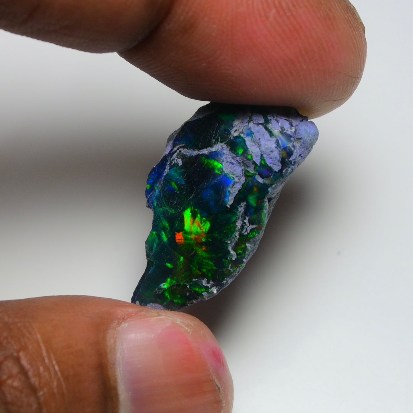 Rare Black Opal 17.90 Carats | Natural Black Ethiopian Opal Rough - Ready for Cutting & Jewelry!