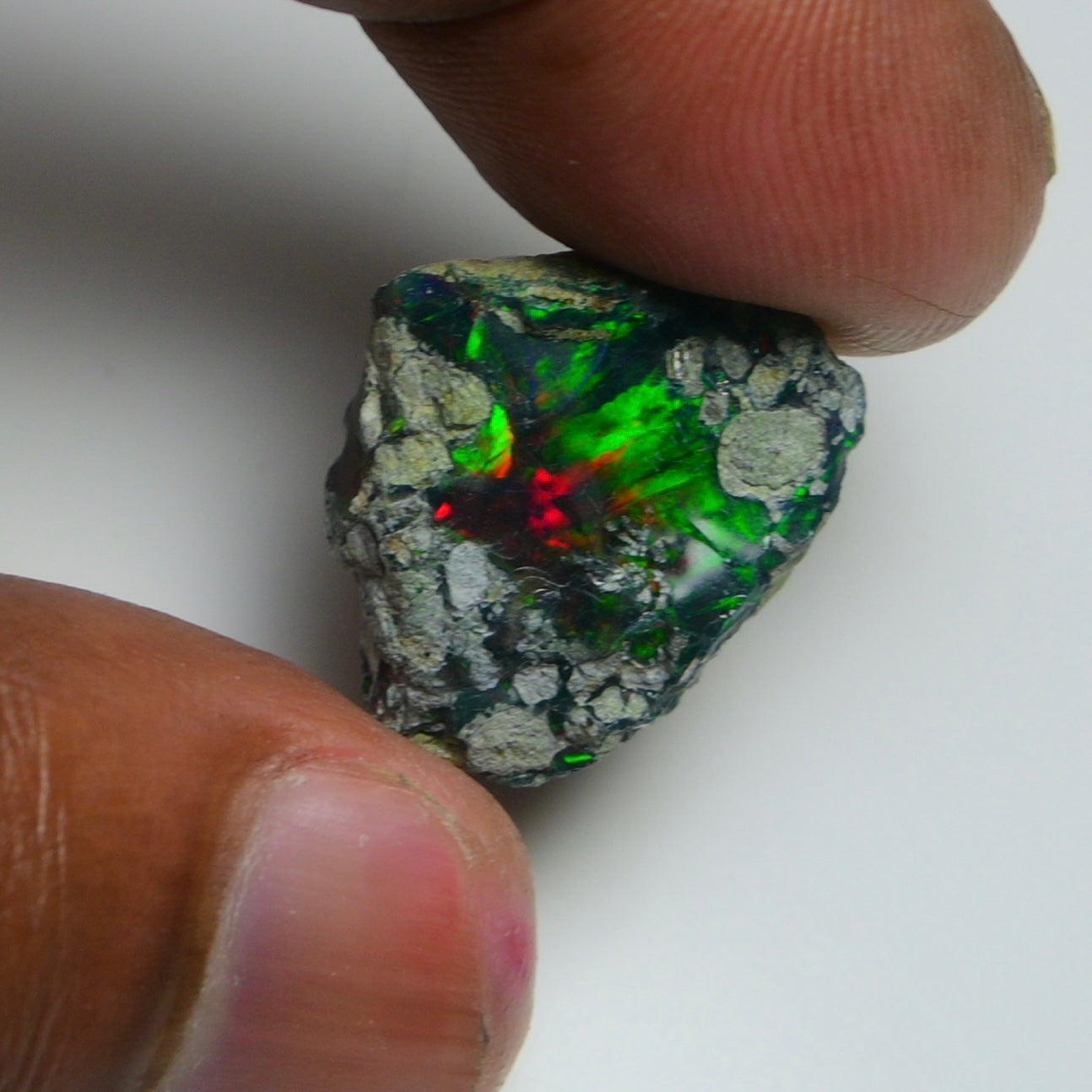 Rare Black Opal 10.70 Carats | Natural Black Ethiopian Opal Rough - Ready for Cutting & Jewelry!