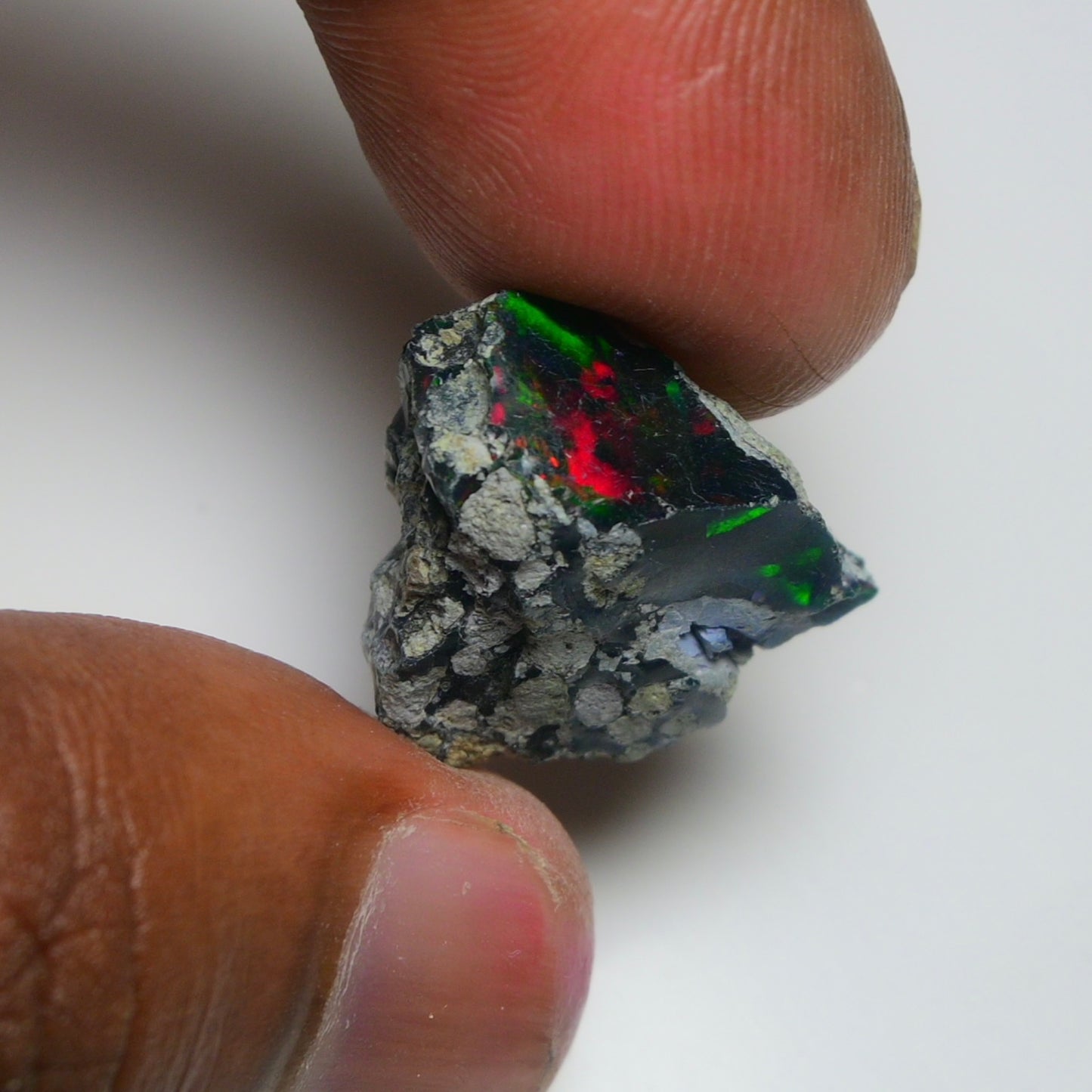 Rare Black Opal 13.70 Carats | Natural Black Ethiopian Opal Rough - Ready for Cutting & Jewelry!