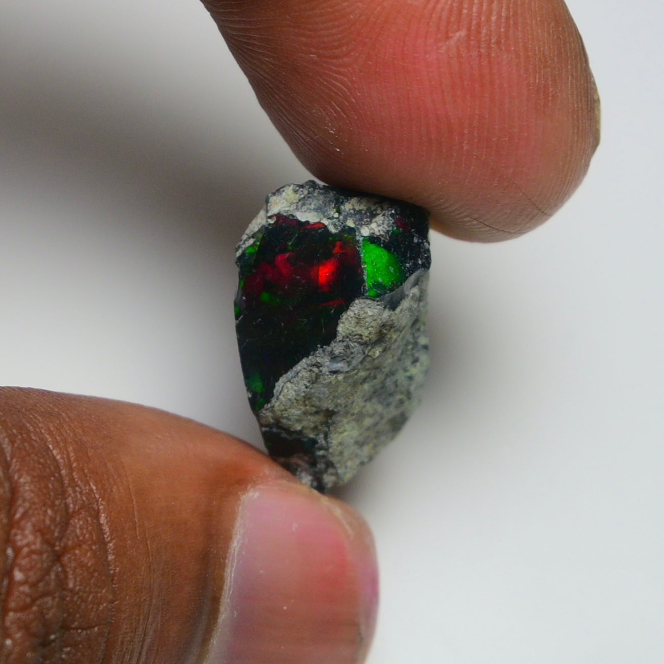 Rare Black Opal 13.70 Carats | Natural Black Ethiopian Opal Rough - Ready for Cutting & Jewelry!