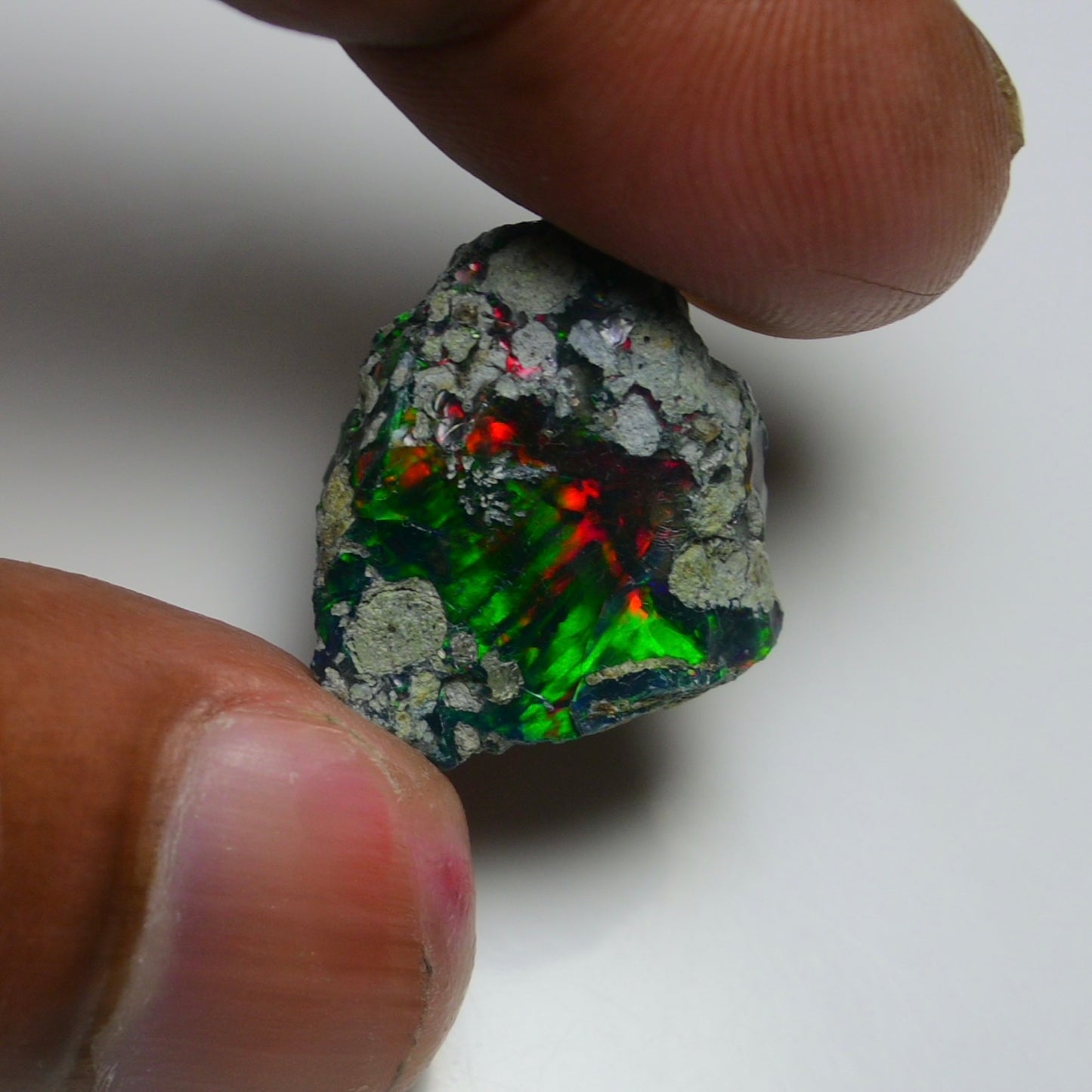 Rare Black Opal 10.70 Carats | Natural Black Ethiopian Opal Rough - Ready for Cutting & Jewelry!
