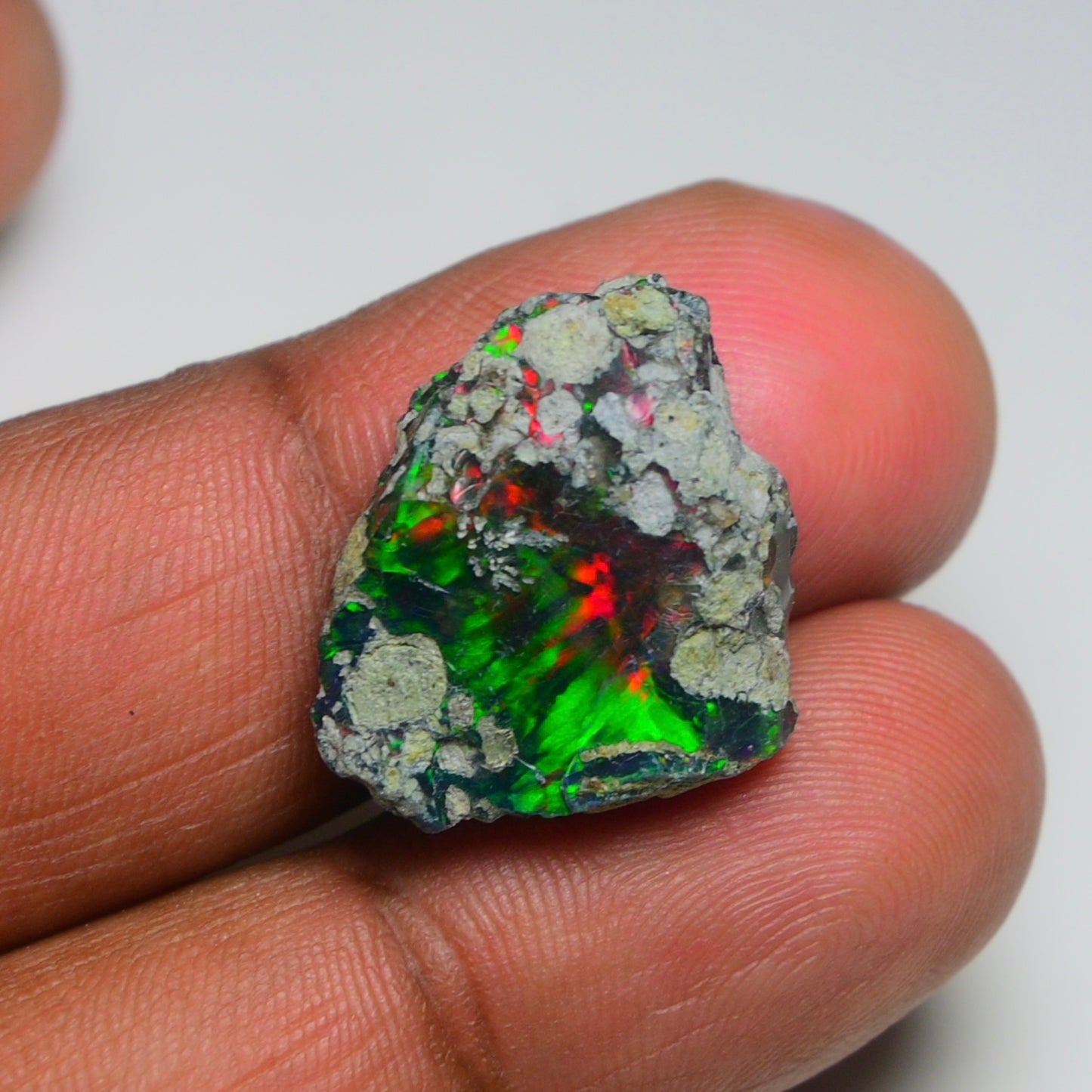 Rare Black Opal 10.70 Carats | Natural Black Ethiopian Opal Rough - Ready for Cutting & Jewelry!