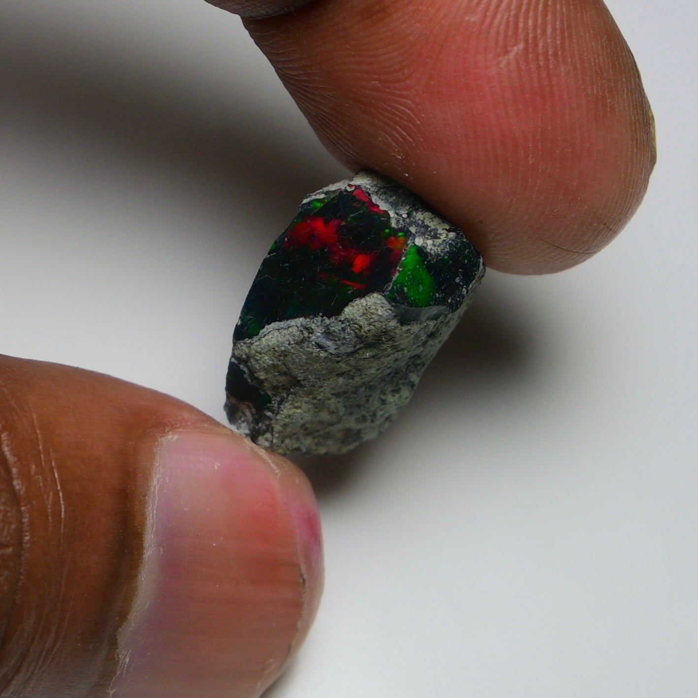 Rare Black Opal 13.70 Carats | Natural Black Ethiopian Opal Rough - Ready for Cutting & Jewelry!