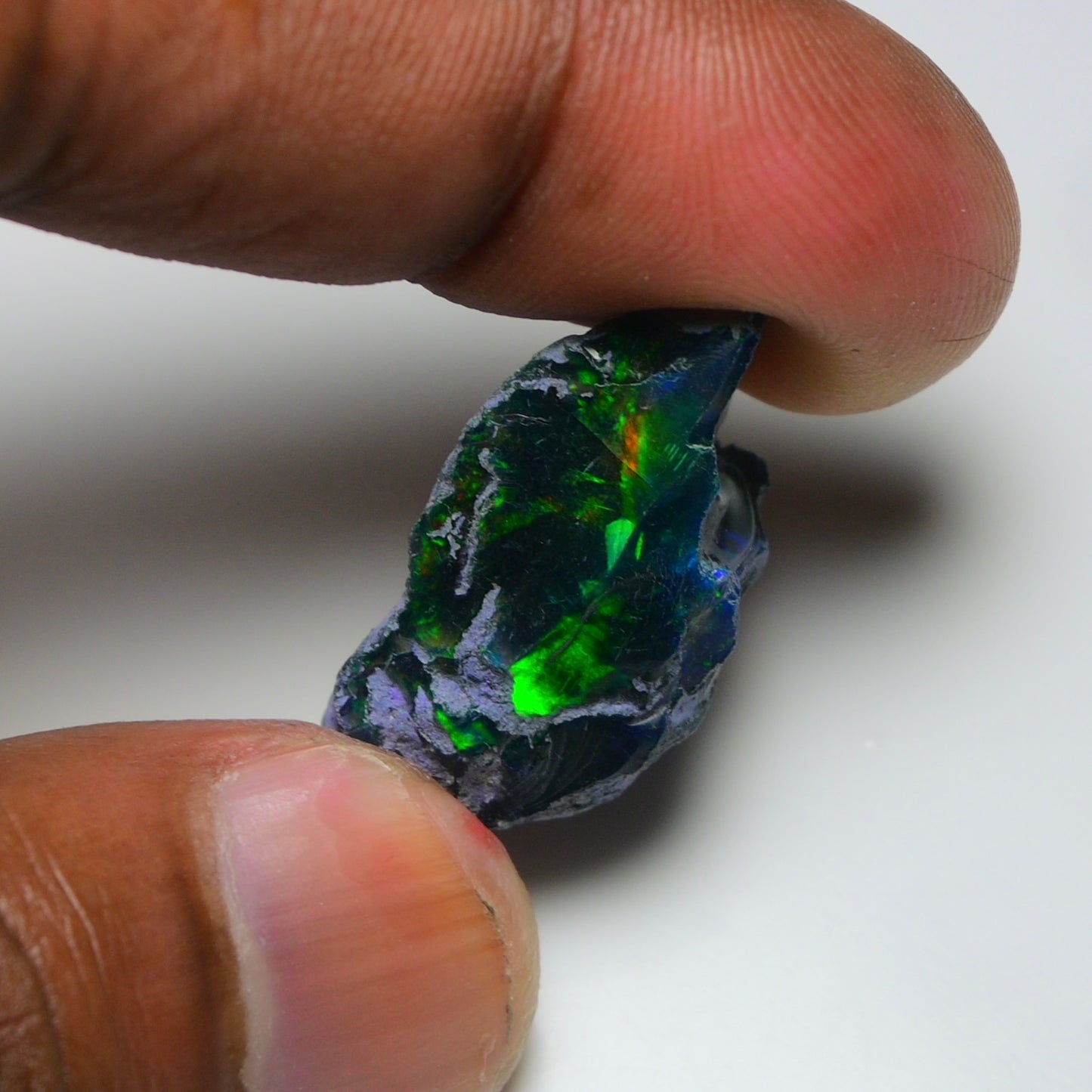 Rare Black Opal 17.90 Carats | Natural Black Ethiopian Opal Rough - Ready for Cutting & Jewelry!