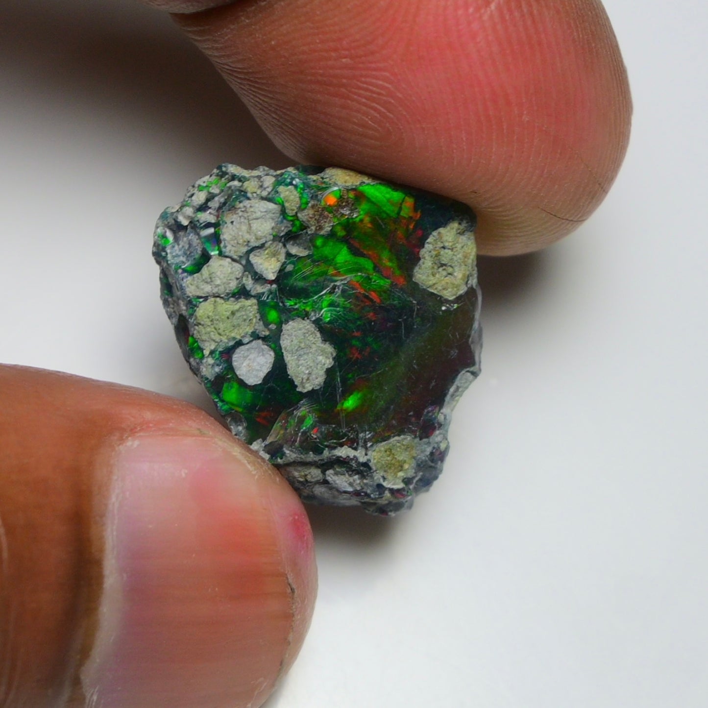 Rare Black Opal 10.70 Carats | Natural Black Ethiopian Opal Rough - Ready for Cutting & Jewelry!