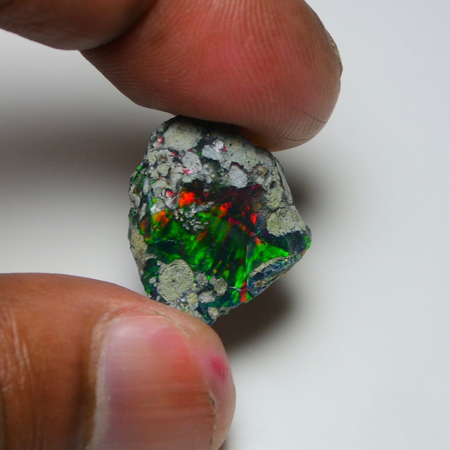 Rare Black Opal 10.70 Carats | Natural Black Ethiopian Opal Rough - Ready for Cutting & Jewelry!