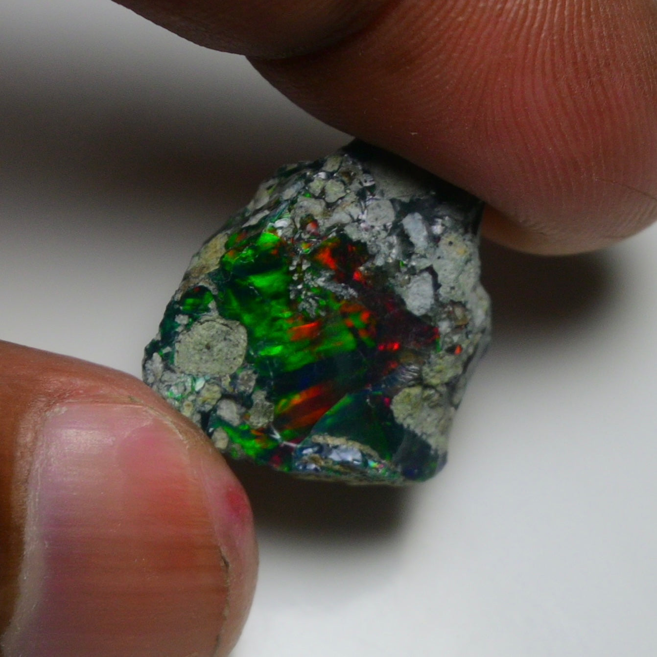 Rare Black Opal 10.70 Carats | Natural Black Ethiopian Opal Rough - Ready for Cutting & Jewelry!