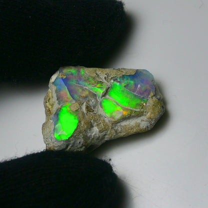 White Opal 19.80 Carats | Natural White Ethiopian Opal Rough - Ready for Cutting & Jewelry!