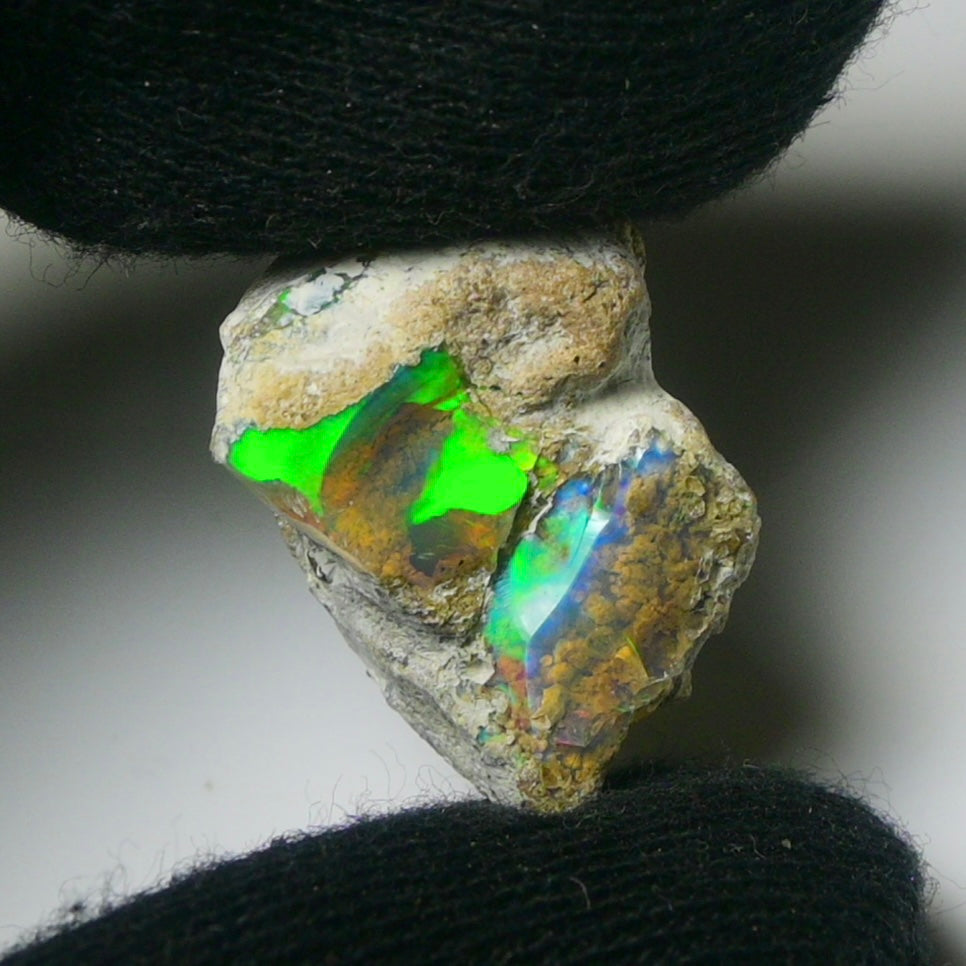 White Opal 19.20 Carats | Natural White Ethiopian Opal Rough - Ready for Cutting & Jewelry!