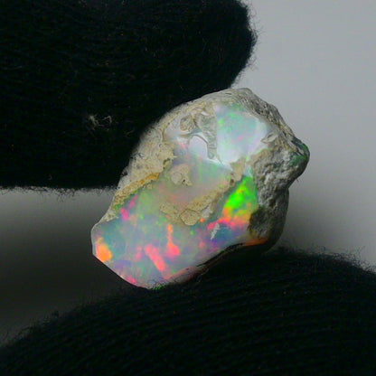 White Opal 12.00 Carats | Natural White Ethiopian Opal Rough - Ready for Cutting & Jewelry!