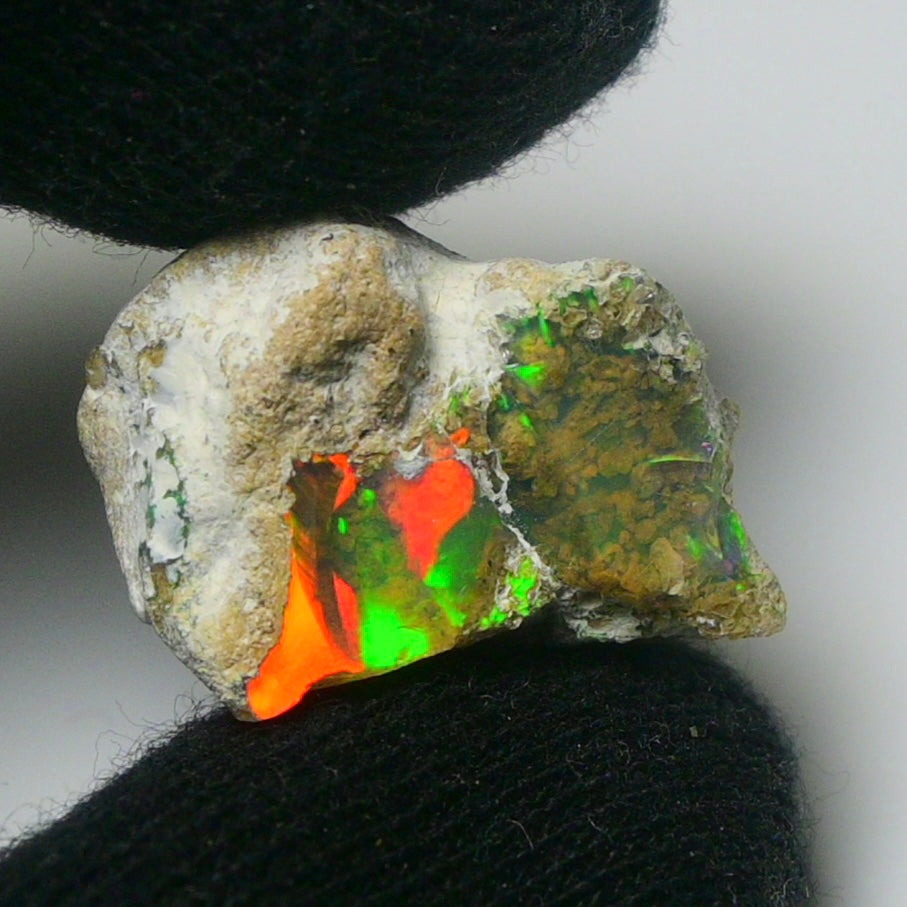 White Opal 19.20 Carats | Natural White Ethiopian Opal Rough - Ready for Cutting & Jewelry!