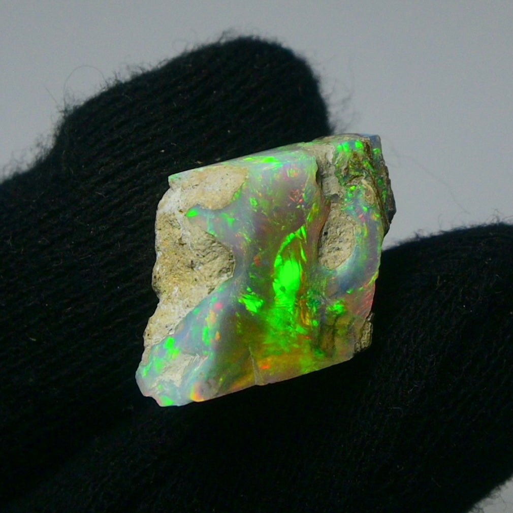 White Opal 9.70 Carats | Natural White Ethiopian Opal Rough - Ready for Cutting & Jewelry!