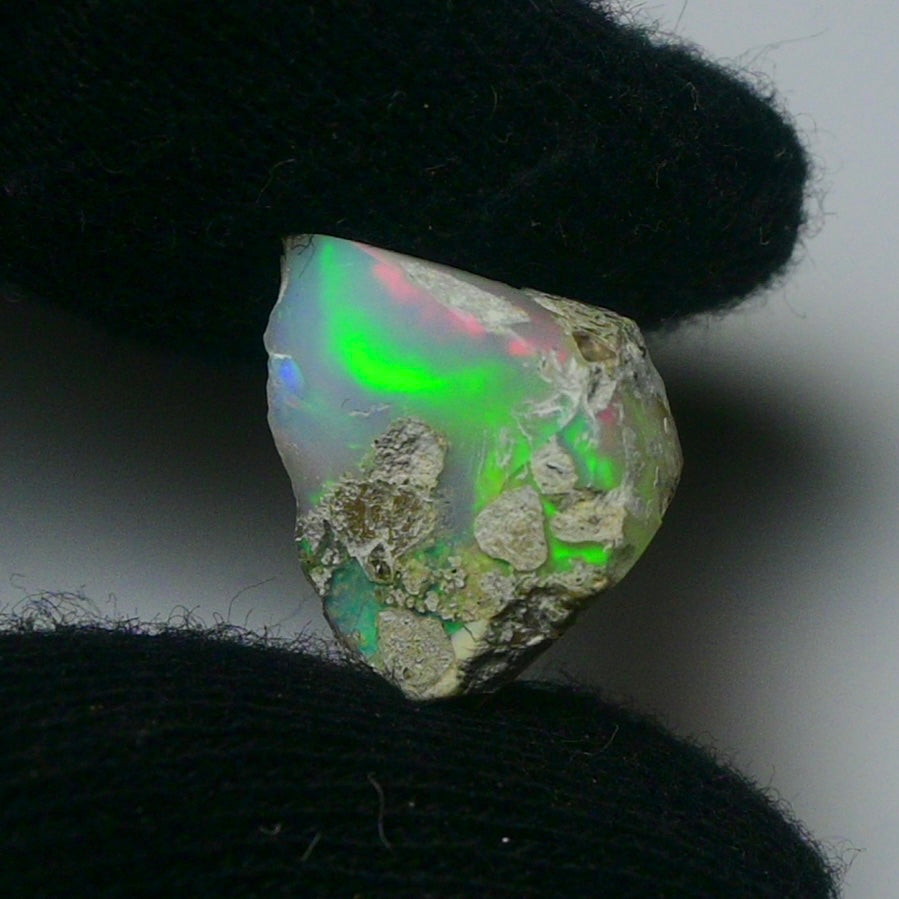 White Opal 9.50 Carats | Natural White Ethiopian Opal Rough - Ready for Cutting & Jewelry!
