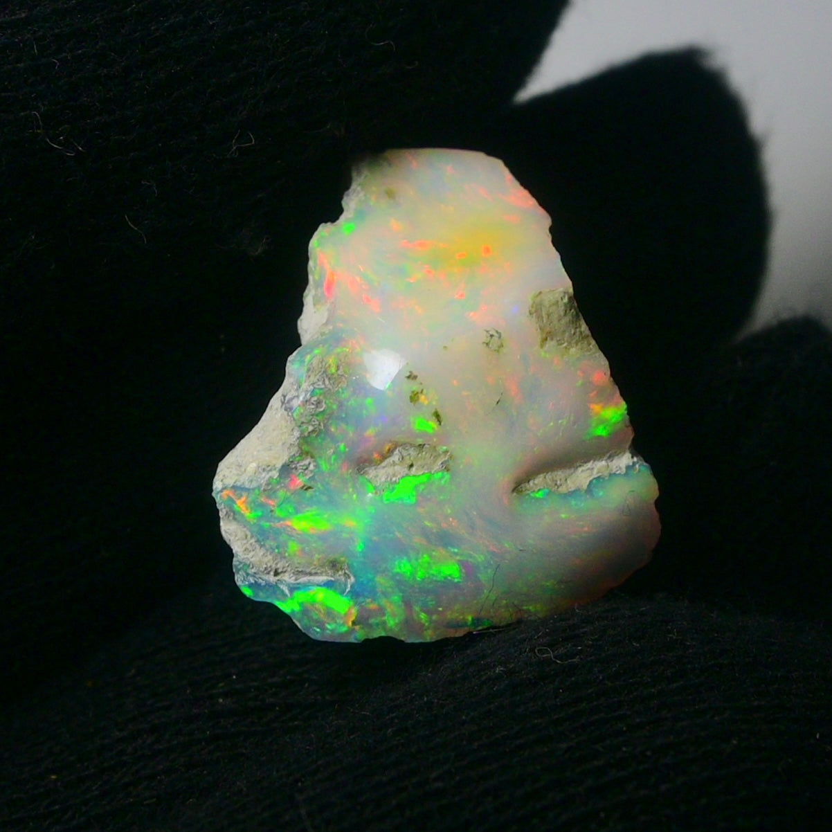 White Opal 15.95 Carats | Natural White Ethiopian Opal Rough - Ready for Cutting & Jewelry!