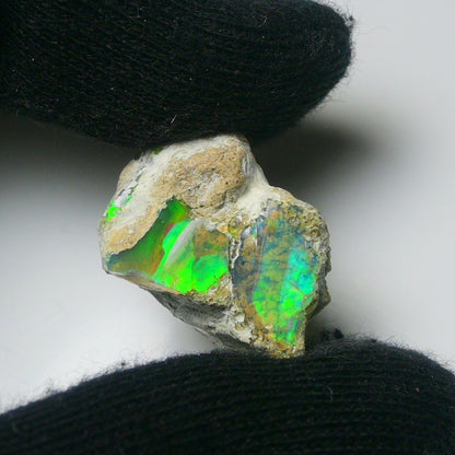 White Opal 19.20 Carats | Natural White Ethiopian Opal Rough - Ready for Cutting & Jewelry!