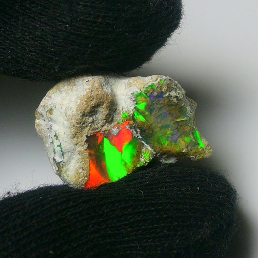White Opal 19.20 Carats | Natural White Ethiopian Opal Rough - Ready for Cutting & Jewelry!