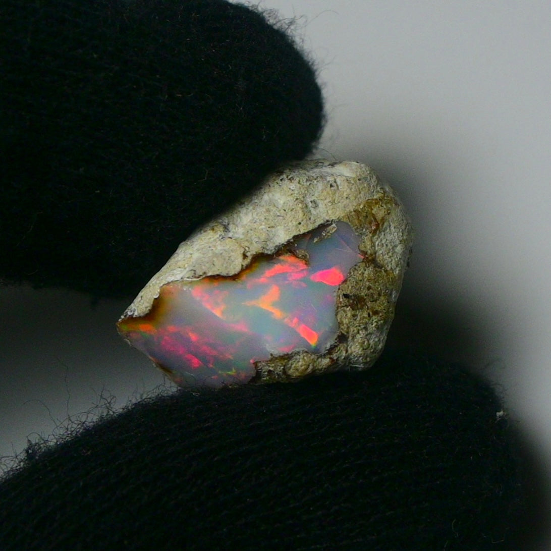 White Opal 12.10 Carats | Natural White Ethiopian Opal Rough - Ready for Cutting & Jewelry!