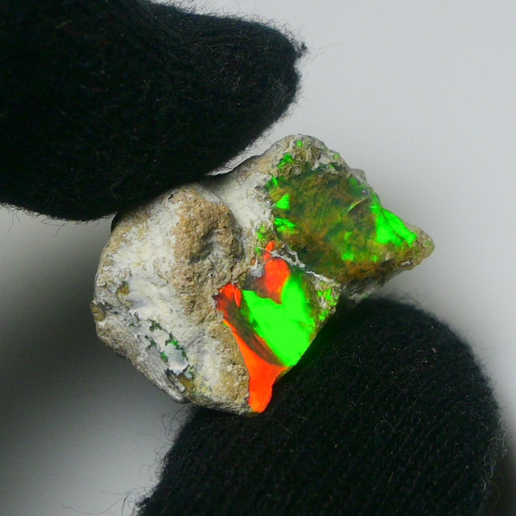 White Opal 19.20 Carats | Natural White Ethiopian Opal Rough - Ready for Cutting & Jewelry!