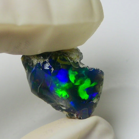 Blue Opal Rough 6.35 Carats | Natural Ethiopian Opal Rough - Ready for Cutting & Jewelry | AAA Grade Opal Raw
