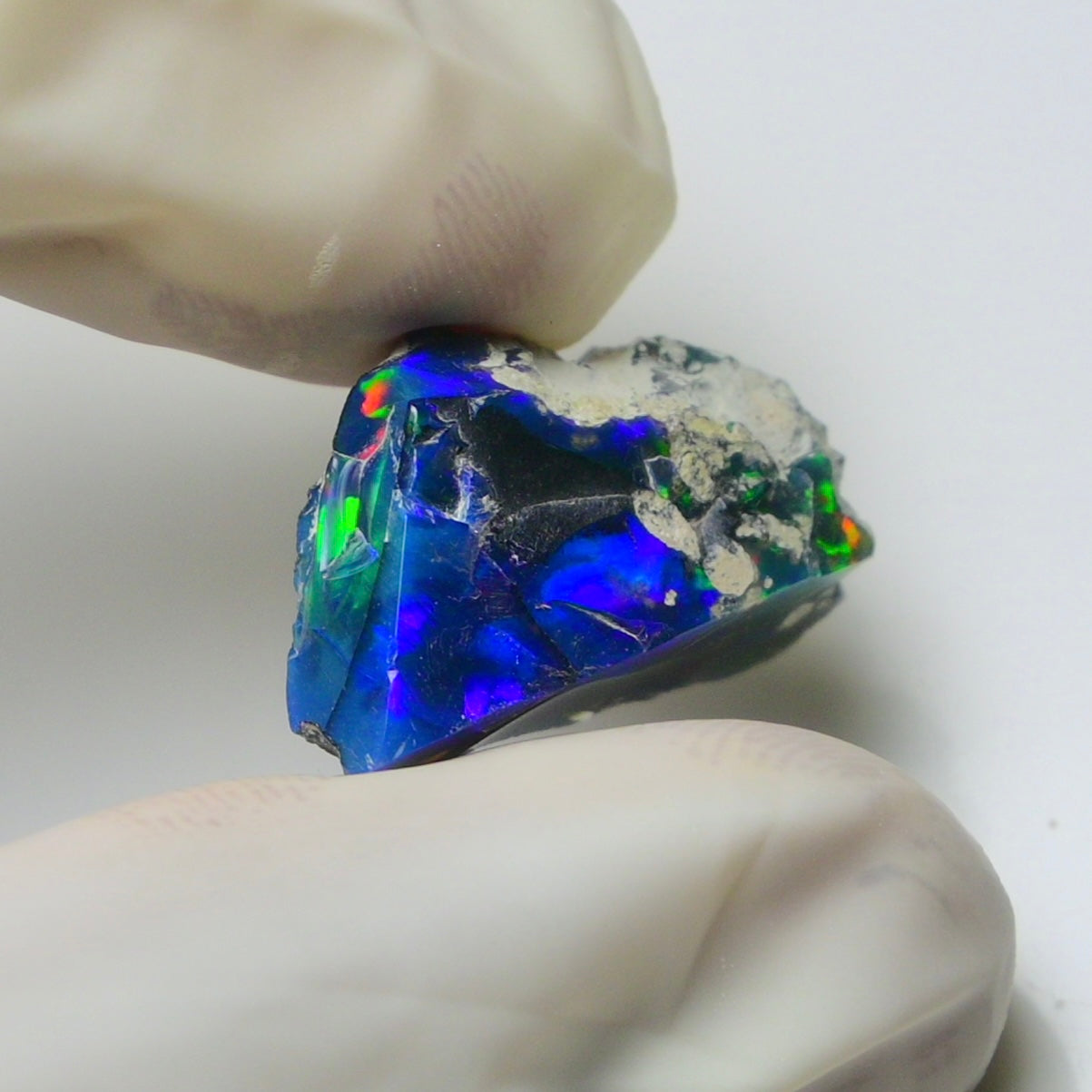 Blue Opal Rough 10.60  Carats | Natural Ethiopian Opal Rough - Ready for Cutting & Jewelry | AAA Grade Opal Raw