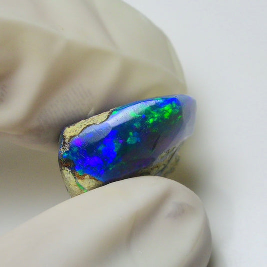Blue Opal Rough 9.05  Carats | Natural Ethiopian Opal Rough - Ready for Cutting & Jewelry | AAA Grade Opal Raw