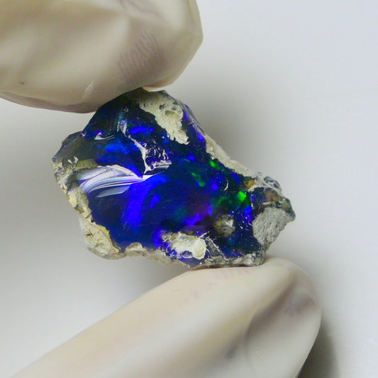 Blue Opal Rough 6.05 Carats | Natural Ethiopian Opal Rough - Ready for Cutting & Jewelry | AAA Grade Opal Raw