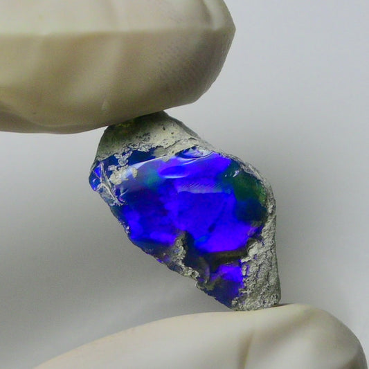 Blue Opal Rough 7.05 Carats | Natural Ethiopian Opal Rough - Ready for Cutting & Jewelry | AAA Grade Opal Raw