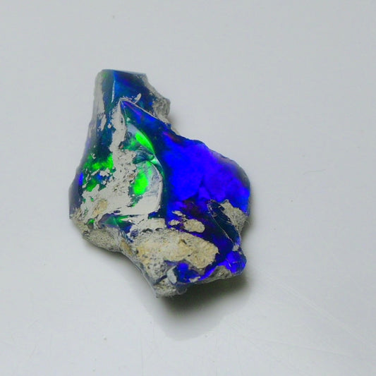 Blue Opal Rough 8.10 Carats | Natural Ethiopian Opal Rough - Ready for Cutting & Jewelry | AAA Grade Opal Raw