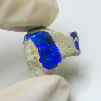 Blue Opal Rough 10.00  Carats | Natural Ethiopian Opal Rough - Ready for Cutting & Jewelry | AAA Grade Opal Raw