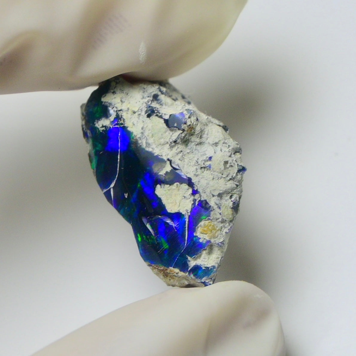 Blue Opal Rough 10.00  Carats | Natural Ethiopian Opal Rough - Ready for Cutting & Jewelry | AAA Grade Opal Raw