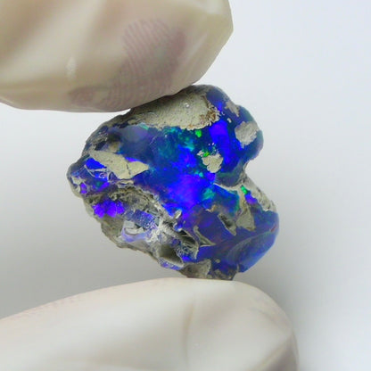Blue Opal Rough 9.70  Carats | Natural Ethiopian Opal Rough - Ready for Cutting & Jewelry | AAA Grade Opal Raw