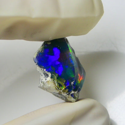 Blue Opal Rough 6.35 Carats | Natural Ethiopian Opal Rough - Ready for Cutting & Jewelry | AAA Grade Opal Raw