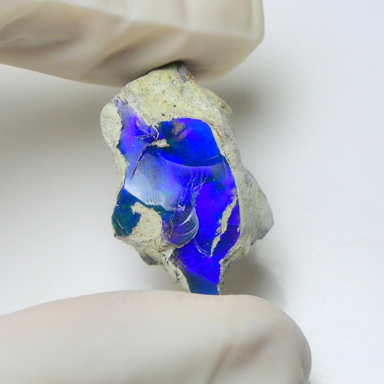 Blue Opal Rough 17.35  Carats | Natural Ethiopian Opal Rough - Ready for Cutting & Jewelry | AAA Grade Opal Raw