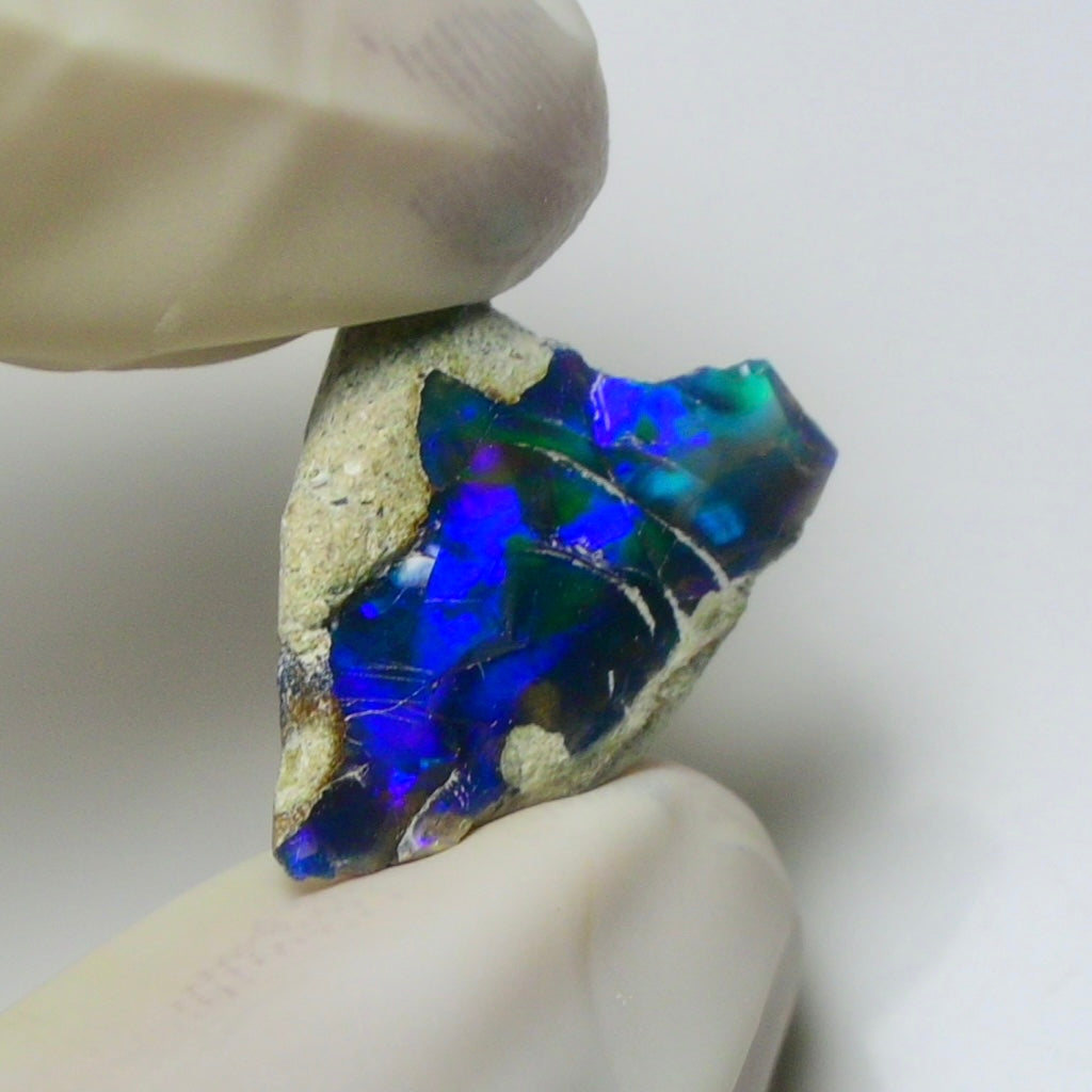 Blue Opal Rough 7.55 Carats | Natural Ethiopian Opal Rough - Ready for Cutting & Jewelry | AAA Grade Opal Raw