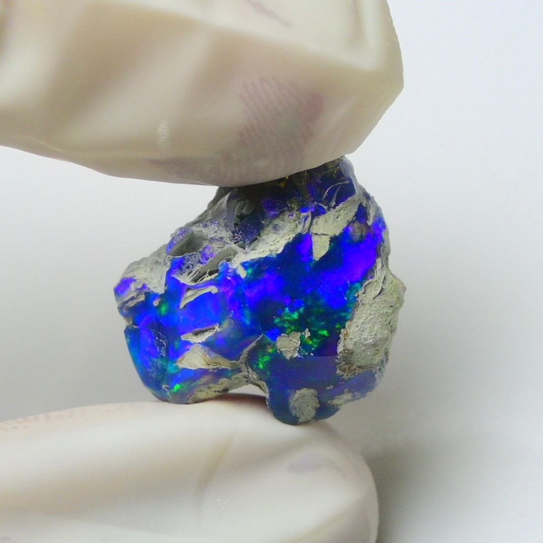 Blue Opal Rough 9.70  Carats | Natural Ethiopian Opal Rough - Ready for Cutting & Jewelry | AAA Grade Opal Raw