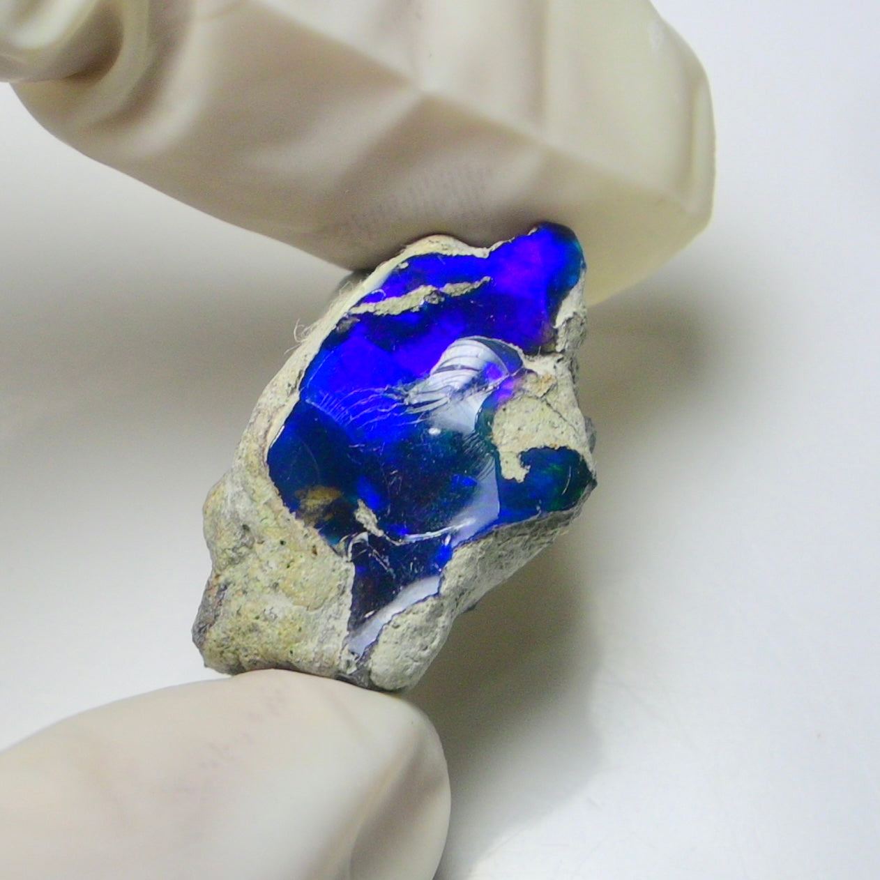 Blue Opal Rough 17.35  Carats | Natural Ethiopian Opal Rough - Ready for Cutting & Jewelry | AAA Grade Opal Raw