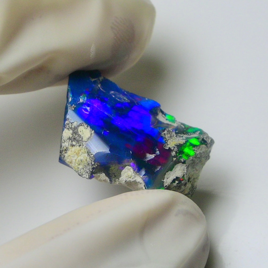 Blue Opal Rough 10.60  Carats | Natural Ethiopian Opal Rough - Ready for Cutting & Jewelry | AAA Grade Opal Raw