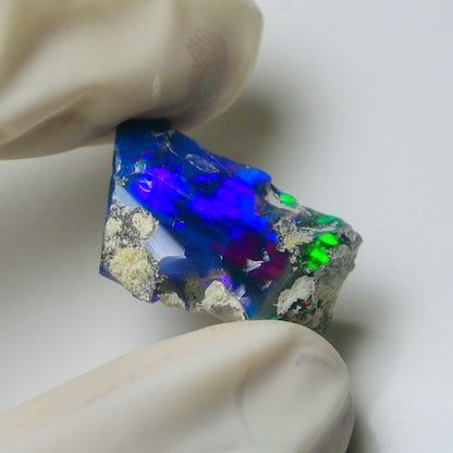 Blue Opal Rough 10.60  Carats | Natural Ethiopian Opal Rough - Ready for Cutting & Jewelry | AAA Grade Opal Raw