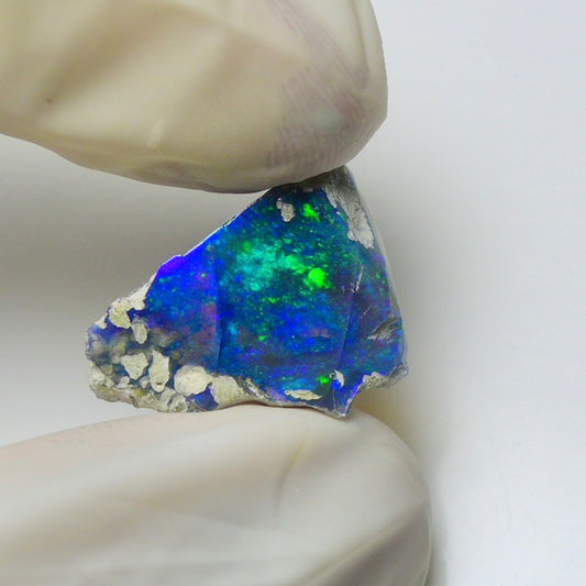 Blue Opal Rough 6.45 Carats | Natural Ethiopian Opal Rough - Ready for Cutting & Jewelry | AAA Grade Opal Raw
