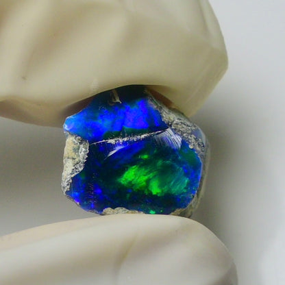 Blue Opal Rough 5.90 Carats | Natural Ethiopian Opal Rough - Ready for Cutting & Jewelry | AAA Grade Opal Raw
