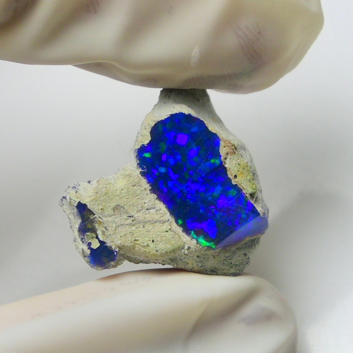Blue Opal Rough 10.00  Carats | Natural Ethiopian Opal Rough - Ready for Cutting & Jewelry | AAA Grade Opal Raw