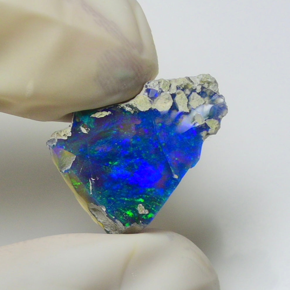 Blue Opal Rough 6.45 Carats | Natural Ethiopian Opal Rough - Ready for Cutting & Jewelry | AAA Grade Opal Raw