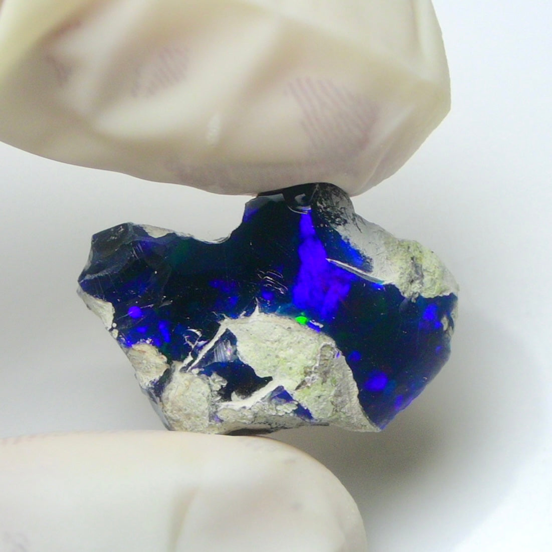 Blue Opal Rough 11.40  Carats | Natural Ethiopian Opal Rough - Ready for Cutting & Jewelry | AAA Grade Opal Raw