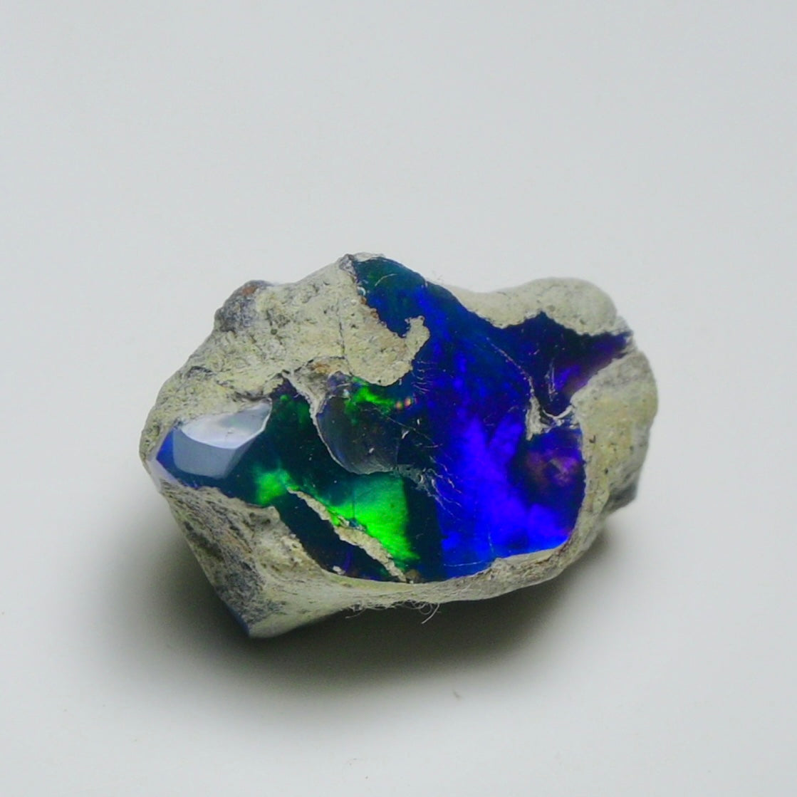 Blue Opal Rough 17.35  Carats | Natural Ethiopian Opal Rough - Ready for Cutting & Jewelry | AAA Grade Opal Raw