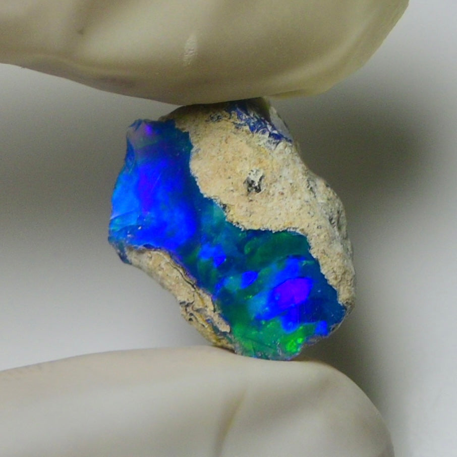 Blue Opal Rough 5.90 Carats | Natural Ethiopian Opal Rough - Ready for Cutting & Jewelry | AAA Grade Opal Raw
