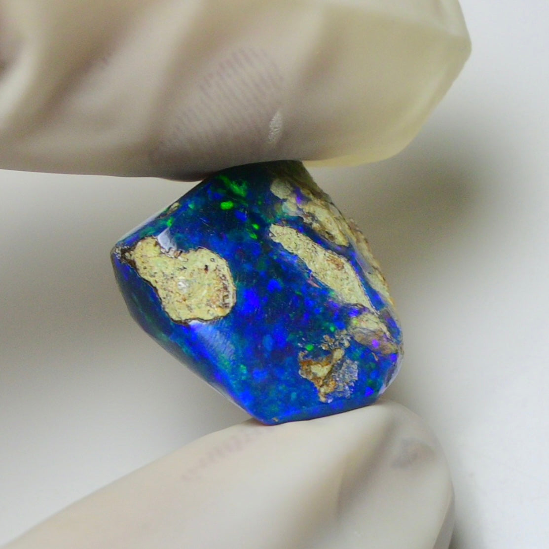 Blue Opal Rough 9.05  Carats | Natural Ethiopian Opal Rough - Ready for Cutting & Jewelry | AAA Grade Opal Raw