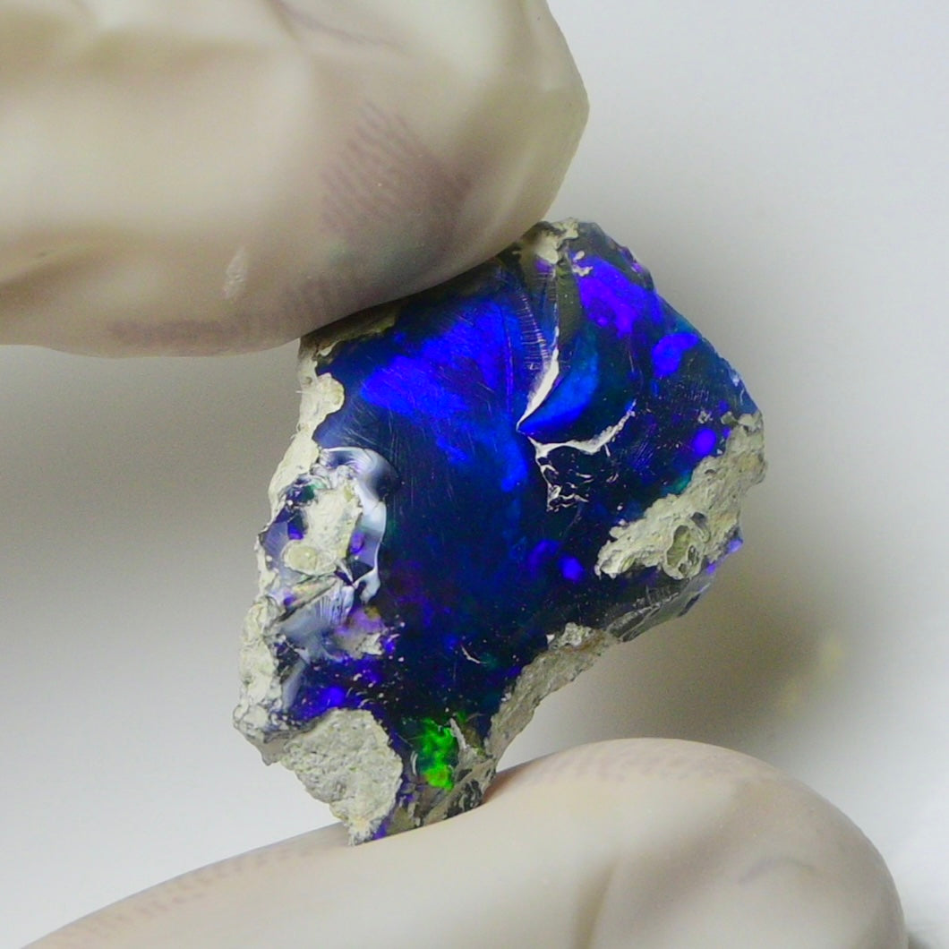 Blue Opal Rough 6.05 Carats | Natural Ethiopian Opal Rough - Ready for Cutting & Jewelry | AAA Grade Opal Raw