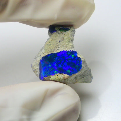Blue Opal Rough 10.00  Carats | Natural Ethiopian Opal Rough - Ready for Cutting & Jewelry | AAA Grade Opal Raw