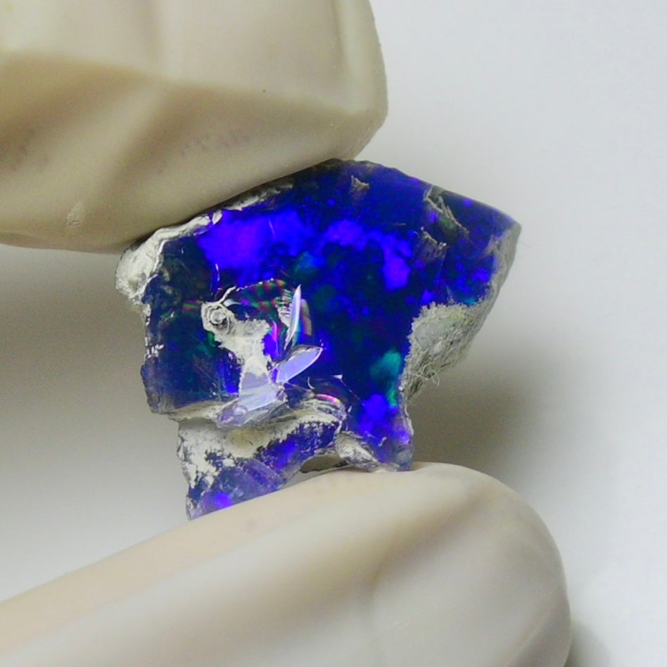 Blue Opal Rough 5.25 Carats | Natural Ethiopian Opal Rough - Ready for Cutting & Jewelry | AAA Grade Opal Raw