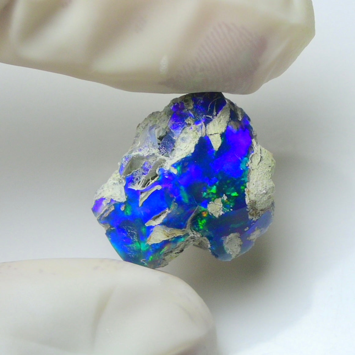 Blue Opal Rough 9.70  Carats | Natural Ethiopian Opal Rough - Ready for Cutting & Jewelry | AAA Grade Opal Raw